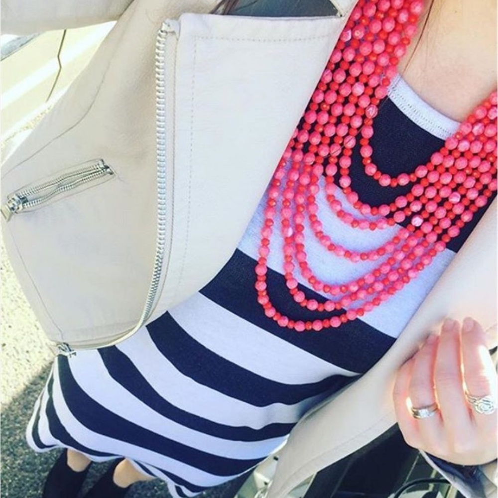 Premier Design Pink Statement Necklace